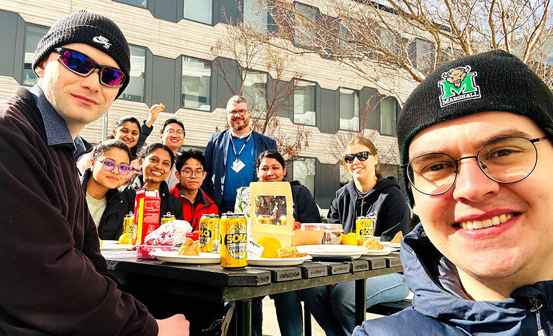 Nitsche Group at an outdoor lunch